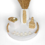 Modern vase set with tray and incense burner